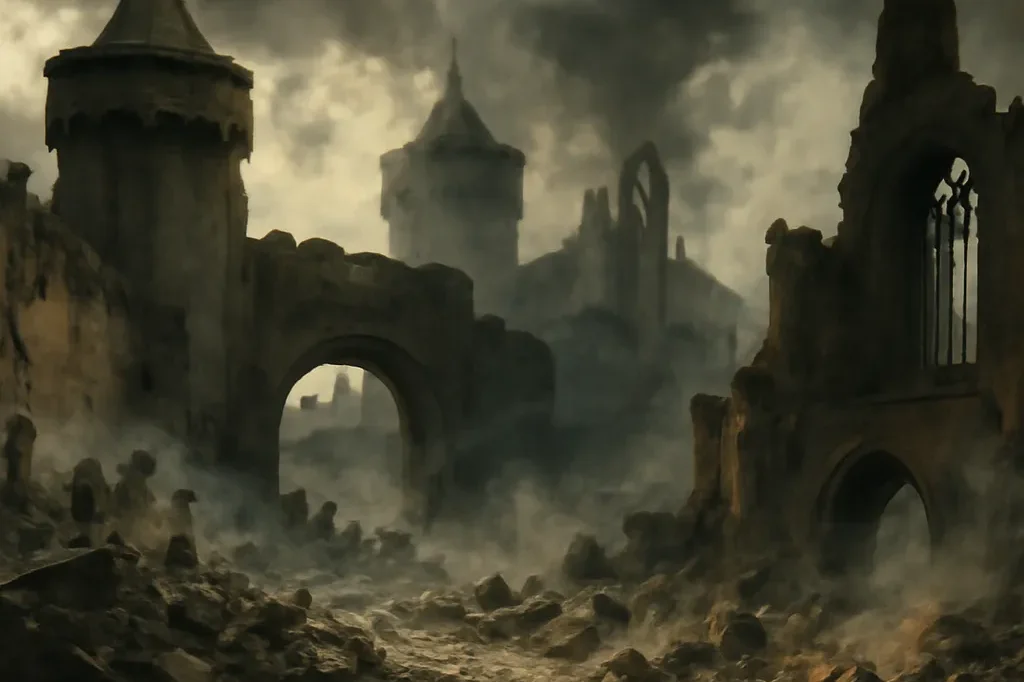Ruines de Koenigsberg apres la bataille de 1945