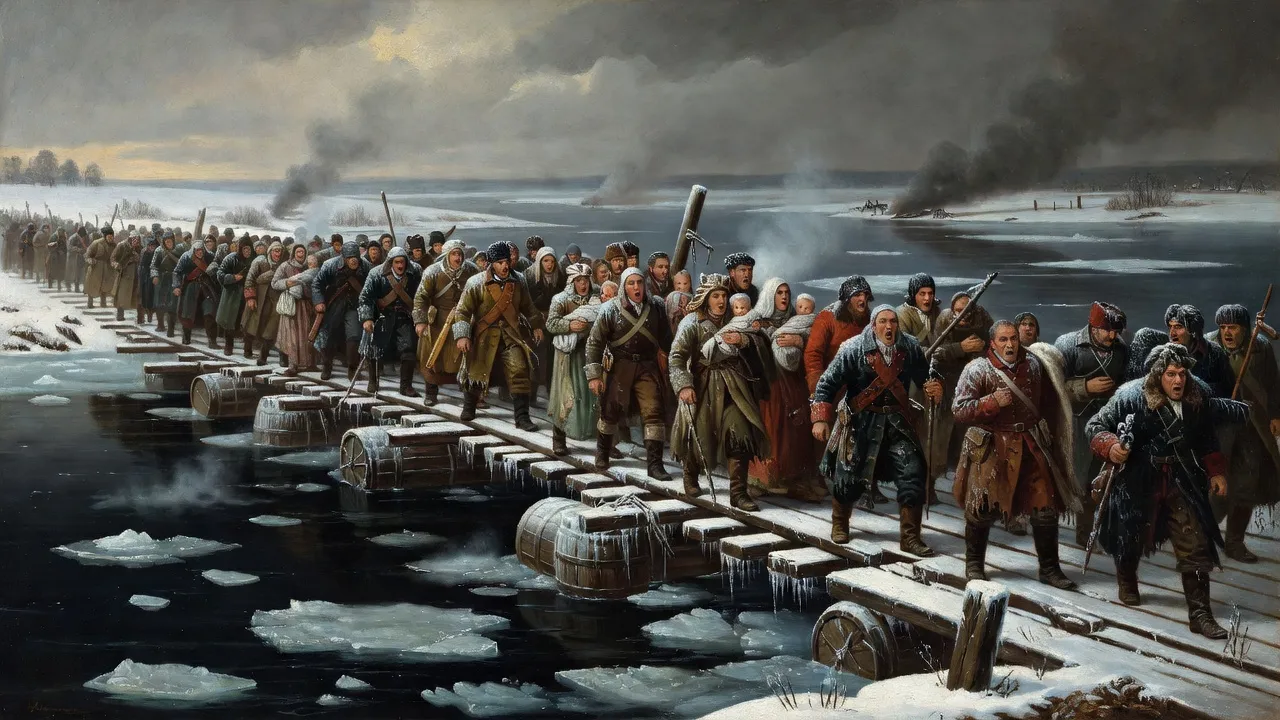 Passage de la Bérézina par les pontonniers du général Éblé