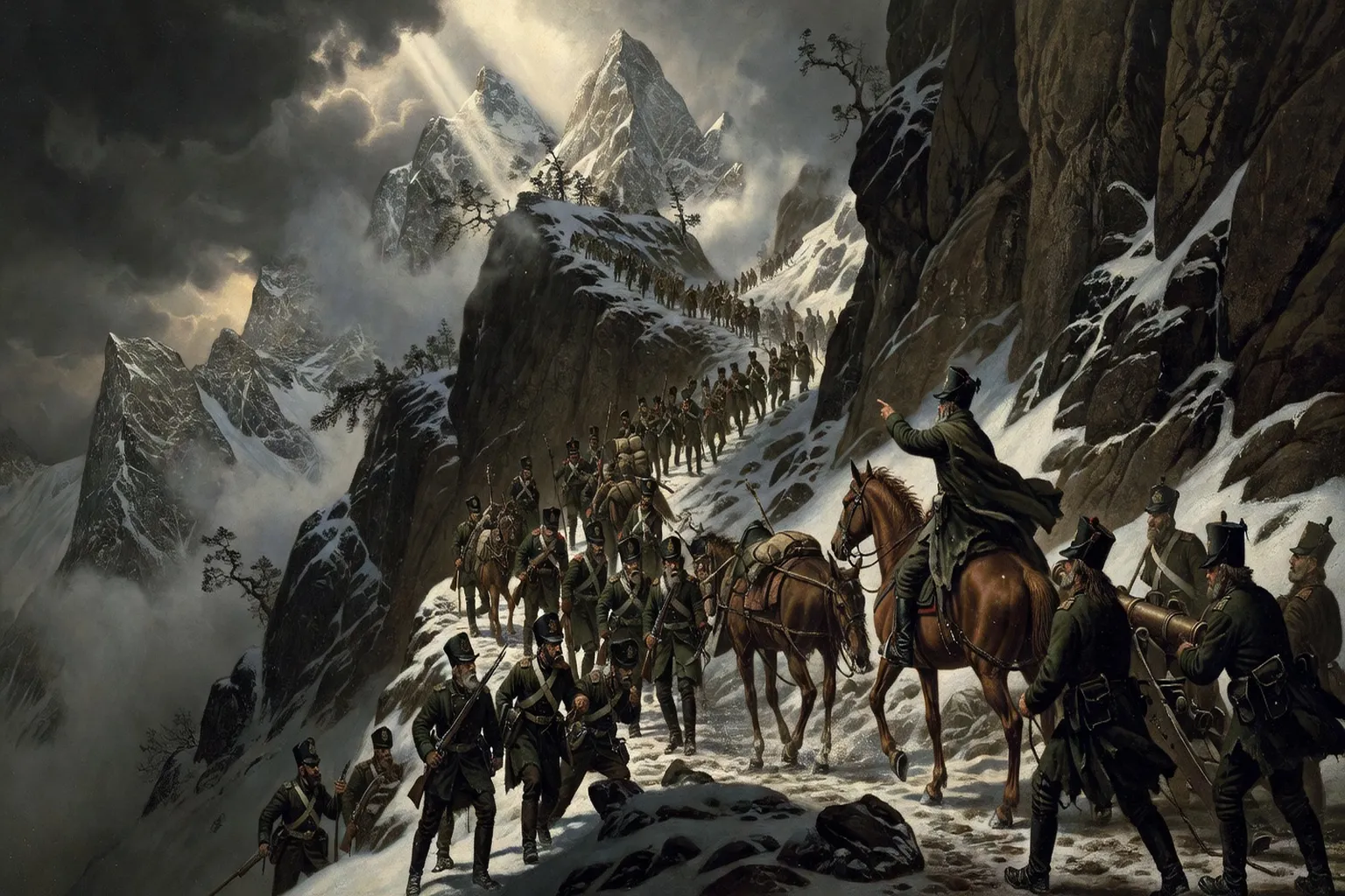 Traversée des Alpes par l'armée de Souvorov en 1799, Saint-Gothard