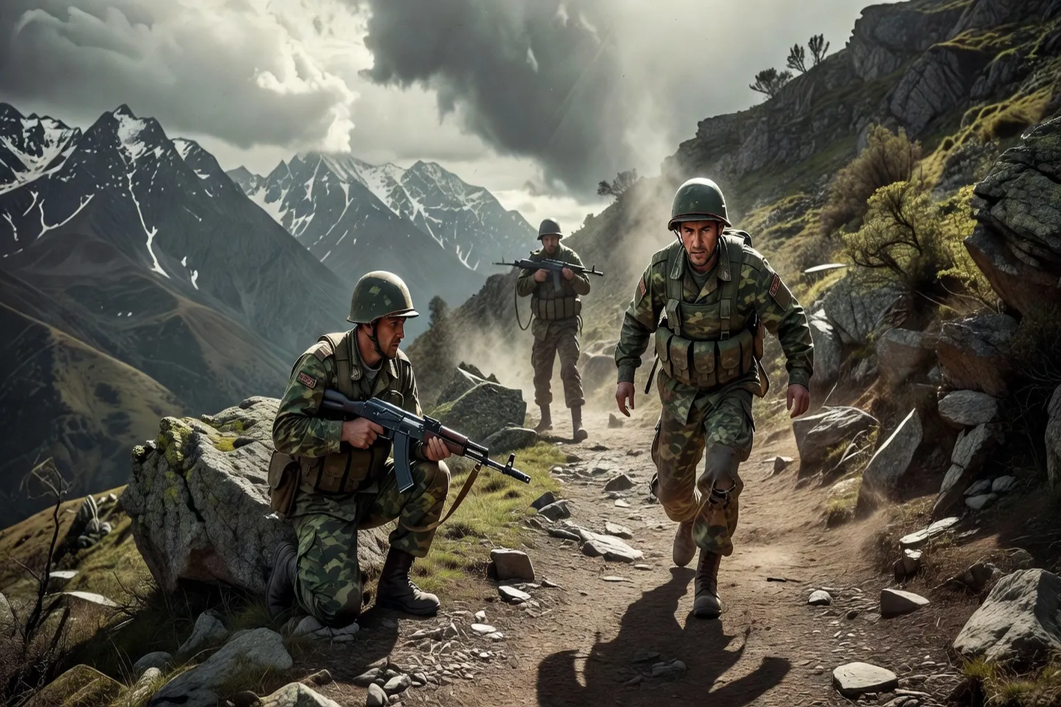 Soldats russes Spetsnaz en opération de contre-insurrection, Caucase