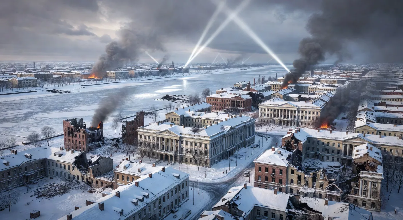 Siege de Leningrad 1941-1944, ville sovietique assiegee par la Wehrmacht allemande