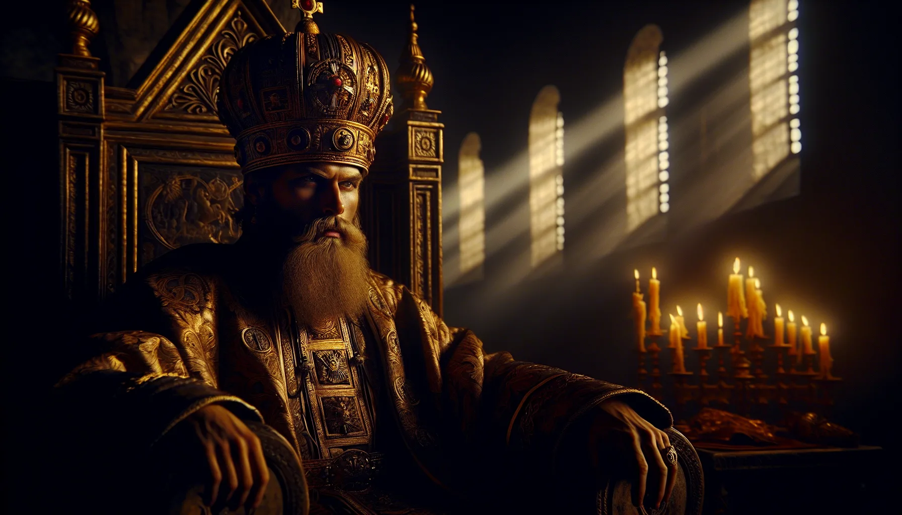 Ivan le Terrible, premier tsar de Russie, portrait imperial