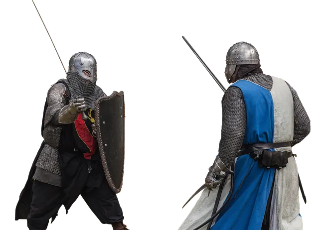 Chevaliers russes au combat