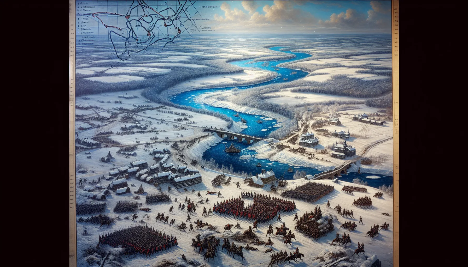 Carte de l'encerclement de la 6e armee allemande lors de l'operation Uranus